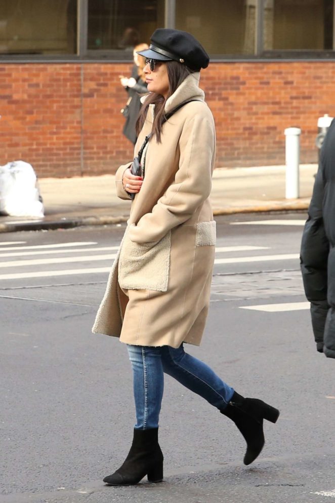 Lea Michele out to lunch in New York City